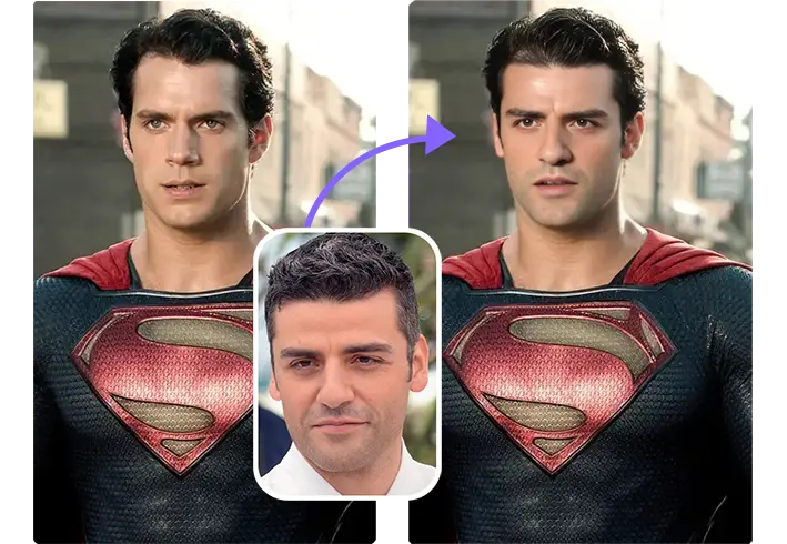 电影演员换脸效果